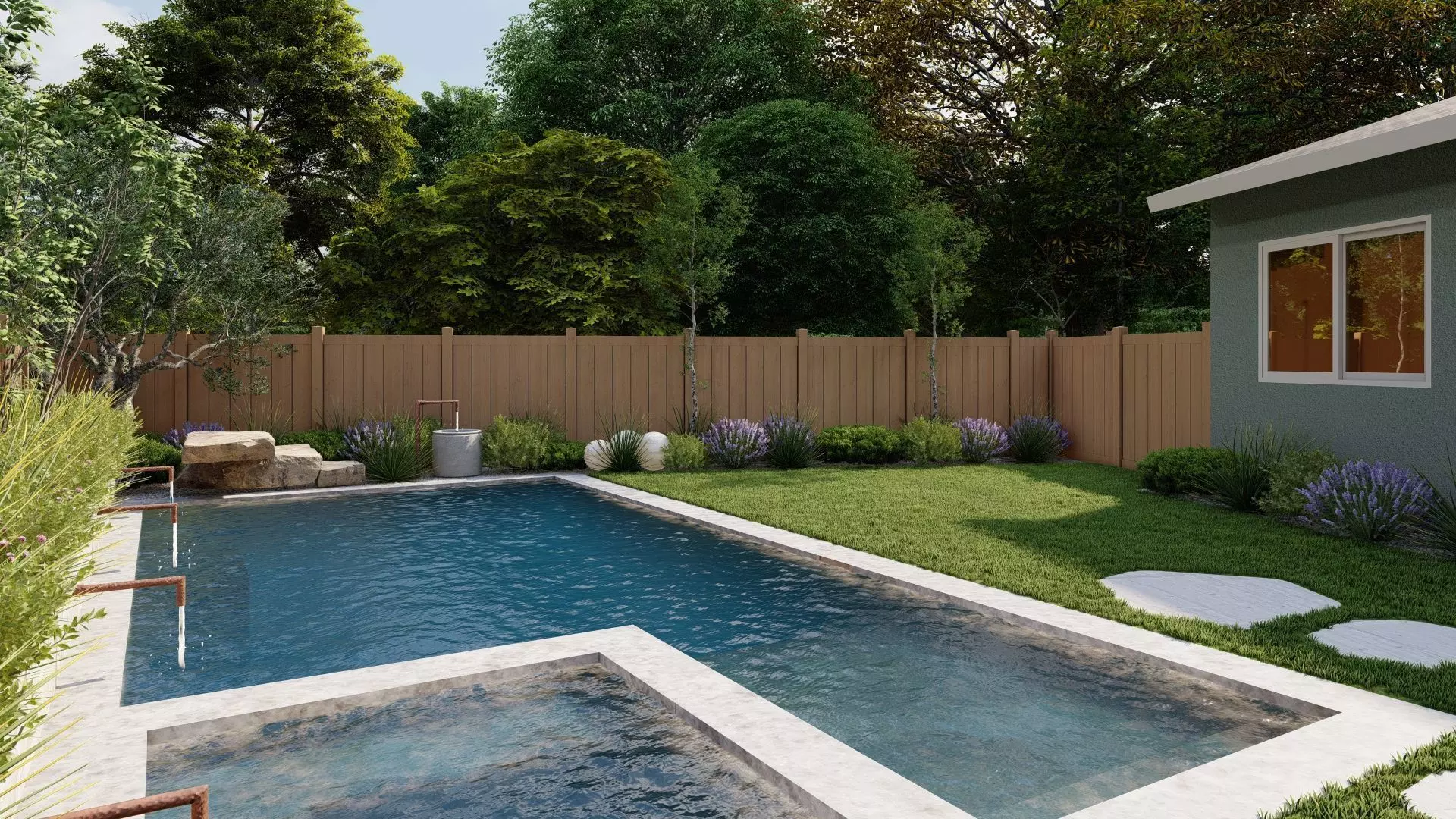 Garden Landscape 3D Model - SketchUp and Lumion 3D model_2