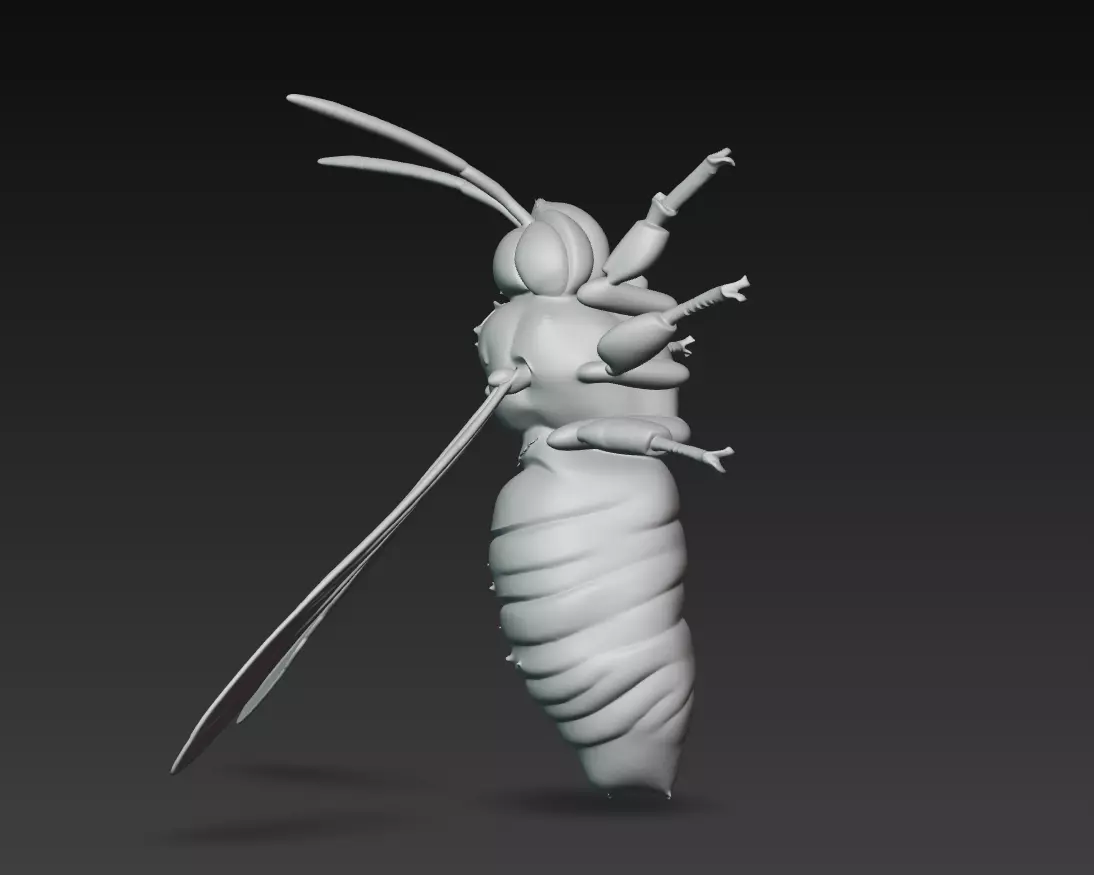 Realistic Hornet Sculpture - High-Detail Insect 3D Model 3D print model_10