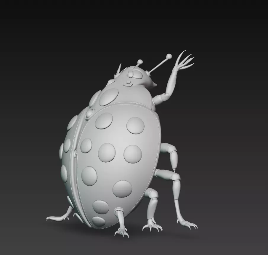 Golden Ladybug - Luxury Insect Sculpture 3D Model 3D print model_8