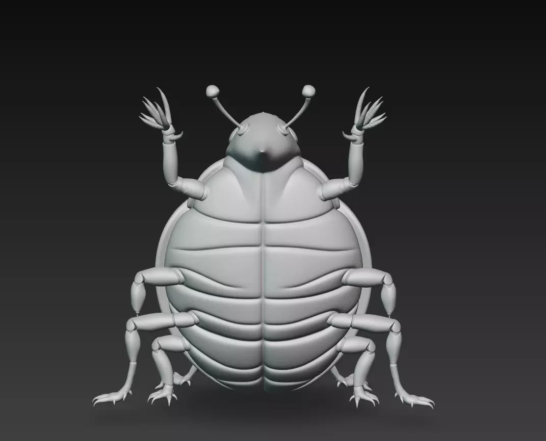 Golden Ladybug - Luxury Insect Sculpture 3D Model 3D print model_9