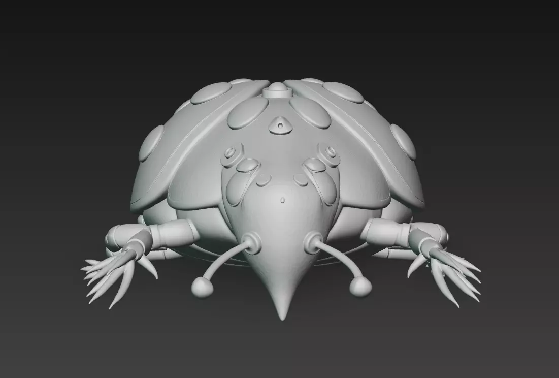 Golden Ladybug - Luxury Insect Sculpture 3D Model 3D print model_5