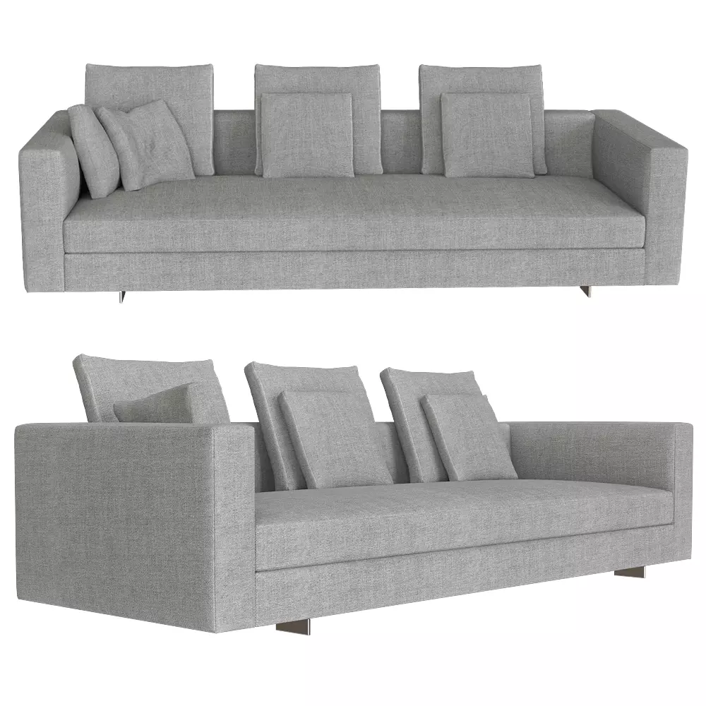 Sofa Alex 607-3 Low-poly 3D model_0