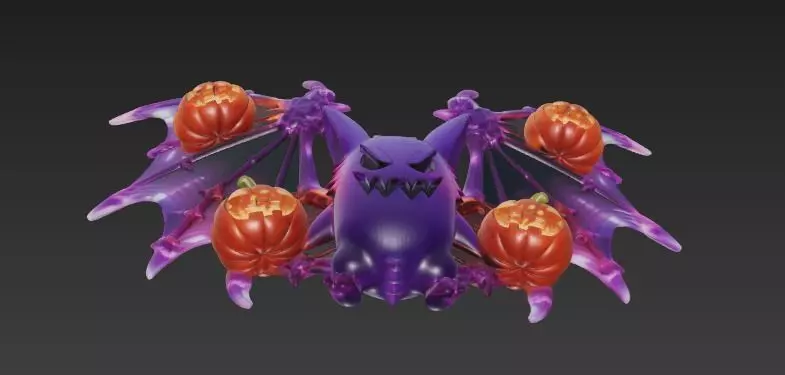 Gengar alas 3D print model_5