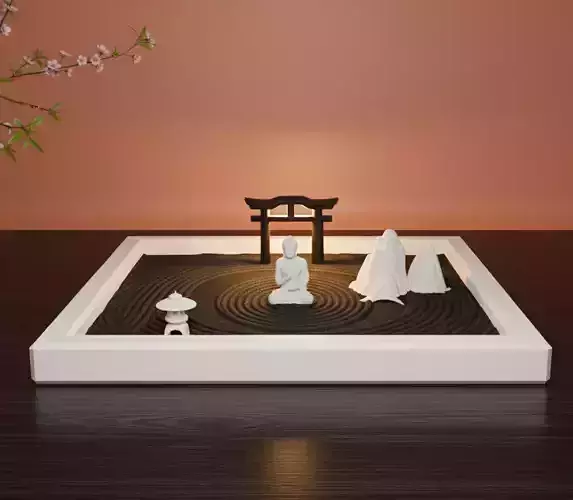 Japanese Zen Garden STL Torii Gate