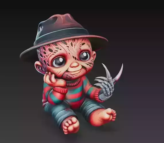 Baby Freddy - Cute Nightmare 3D Model