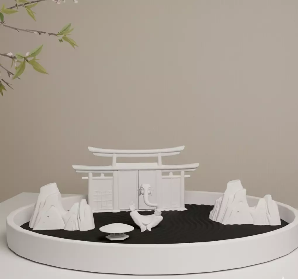 3D Printable Zen Garden Kit 3D print model