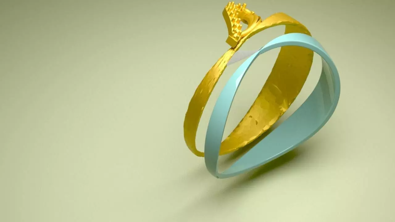 Customizable Magnetic Modular Ring-PrintableJewelryDesign 3D print model_3
