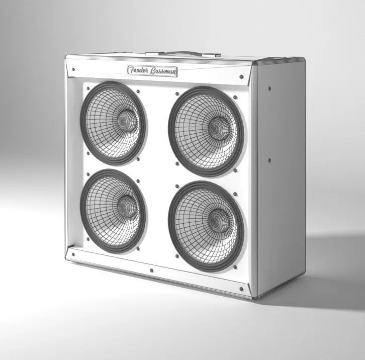 Ampli Fender Bass 3D model_6