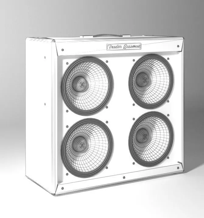 Ampli Fender Bass 3D model_7