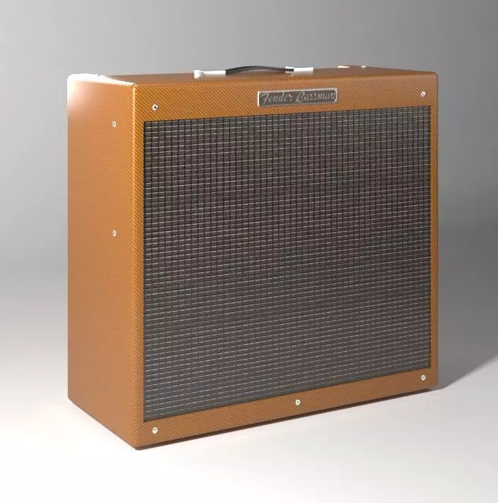 Ampli Fender Bass 3D model_2