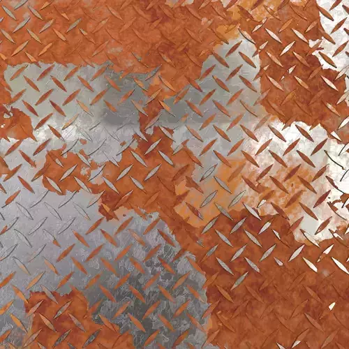 Weathered Diamond Plate 3D Model