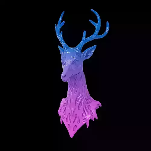 Artistic Deer Head Character v1 002
