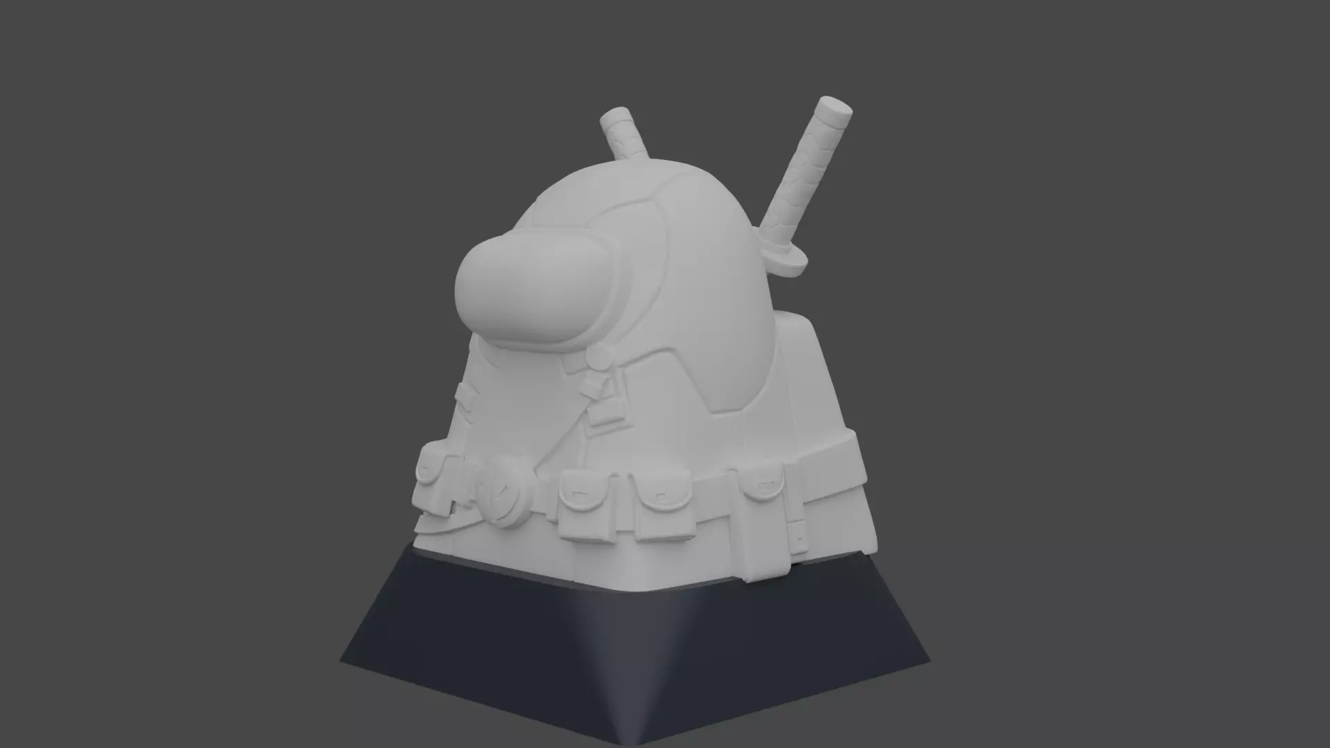 Deadpool Keycap stl  3D print model_4