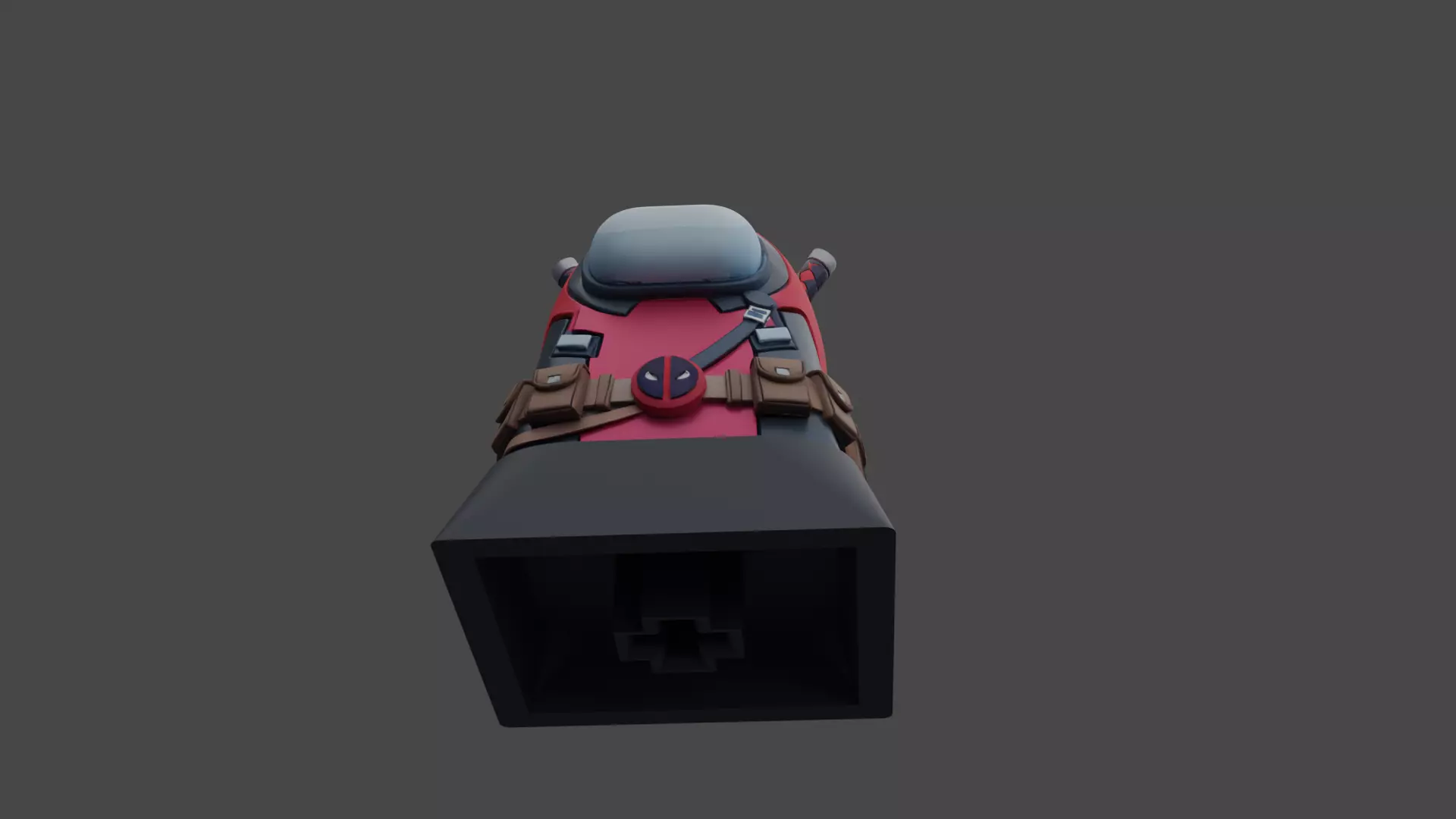 Deadpool Keycap stl  3D print model_7