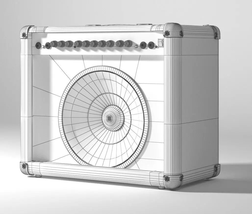 Ampli Marshall 3D model_7