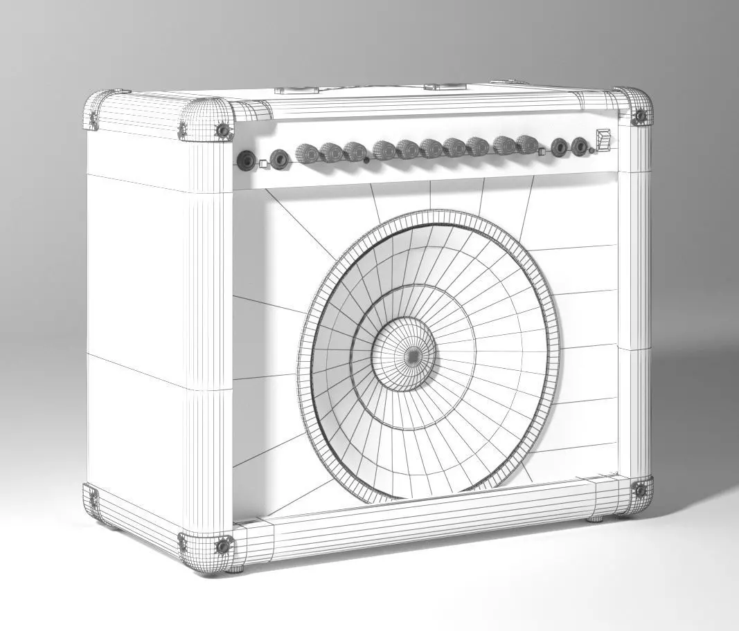 Ampli Marshall 3D model_8