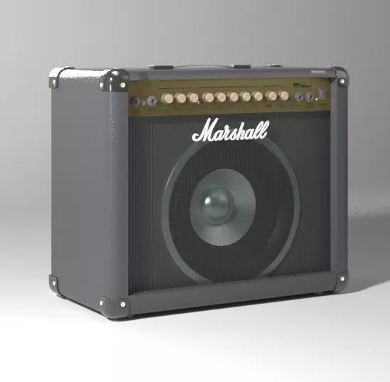 Ampli Marshall 3D model_2