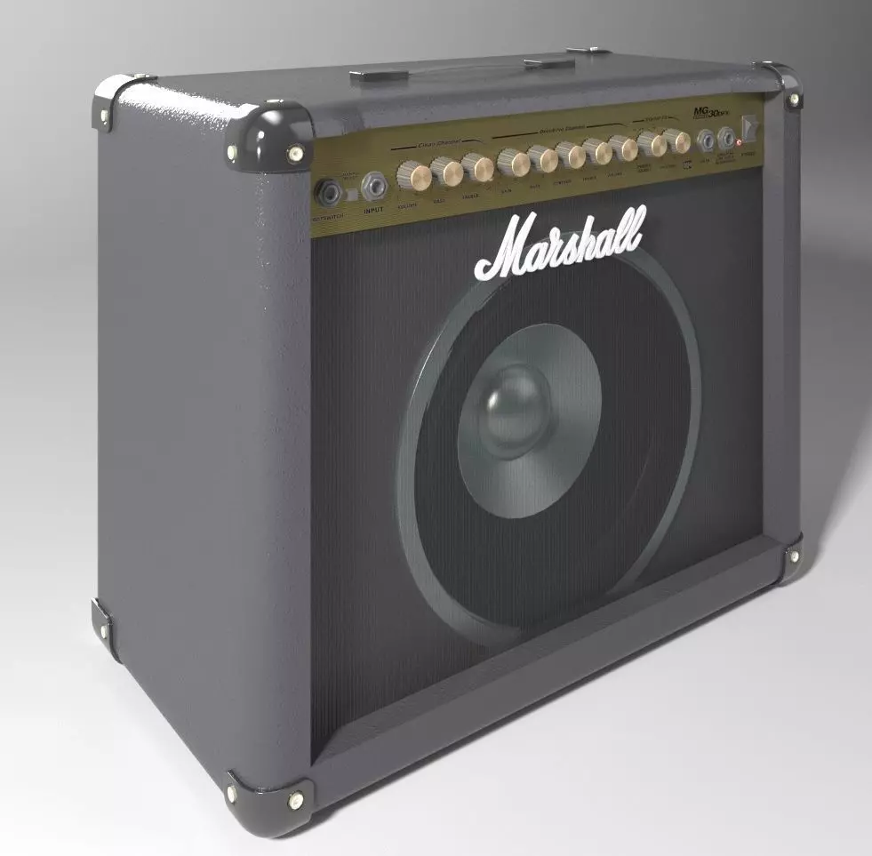 Ampli Marshall 3D model_3