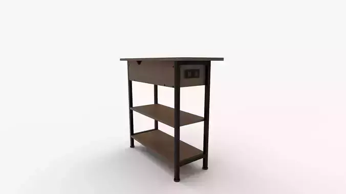 End Table with Charging Station