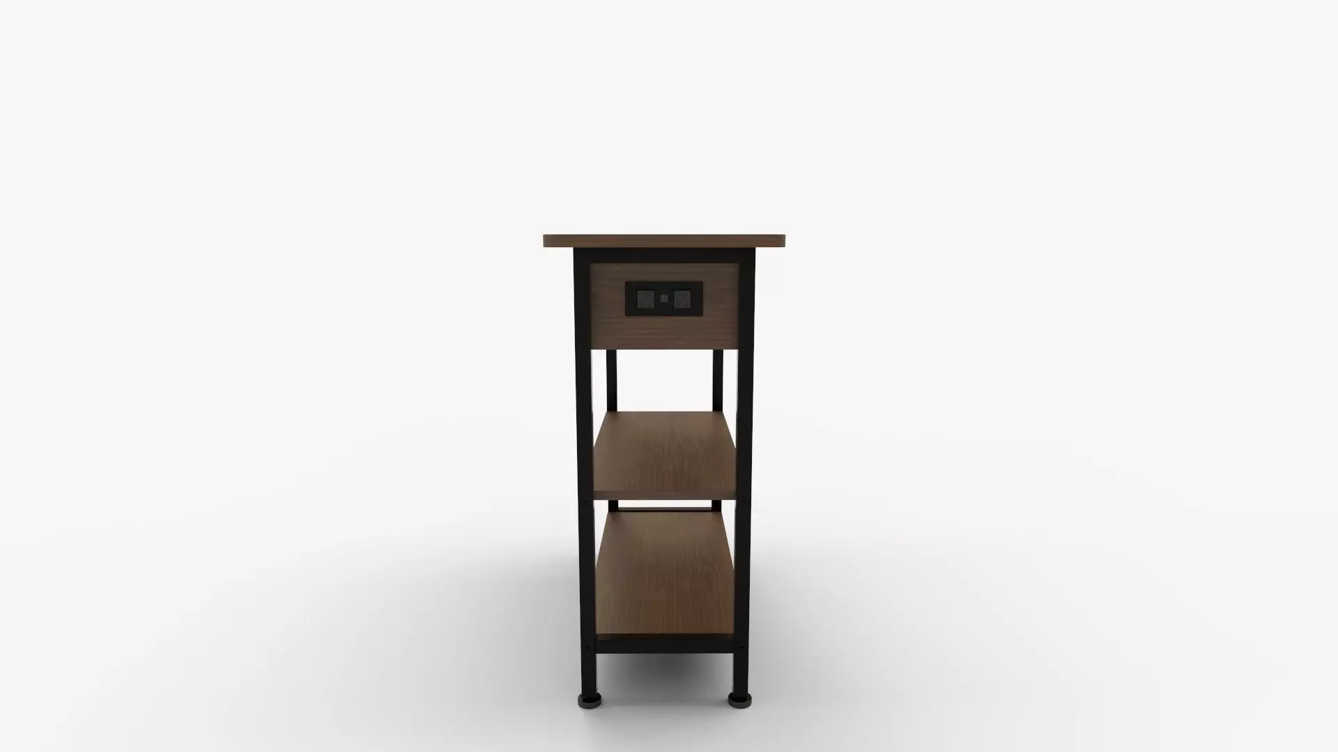 End Table with Charging Station 3D model_1