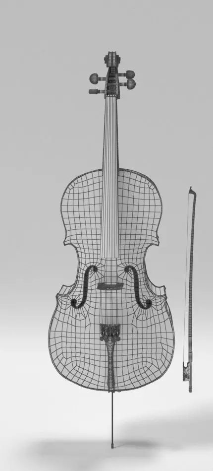 Bass Cello 3D model_10