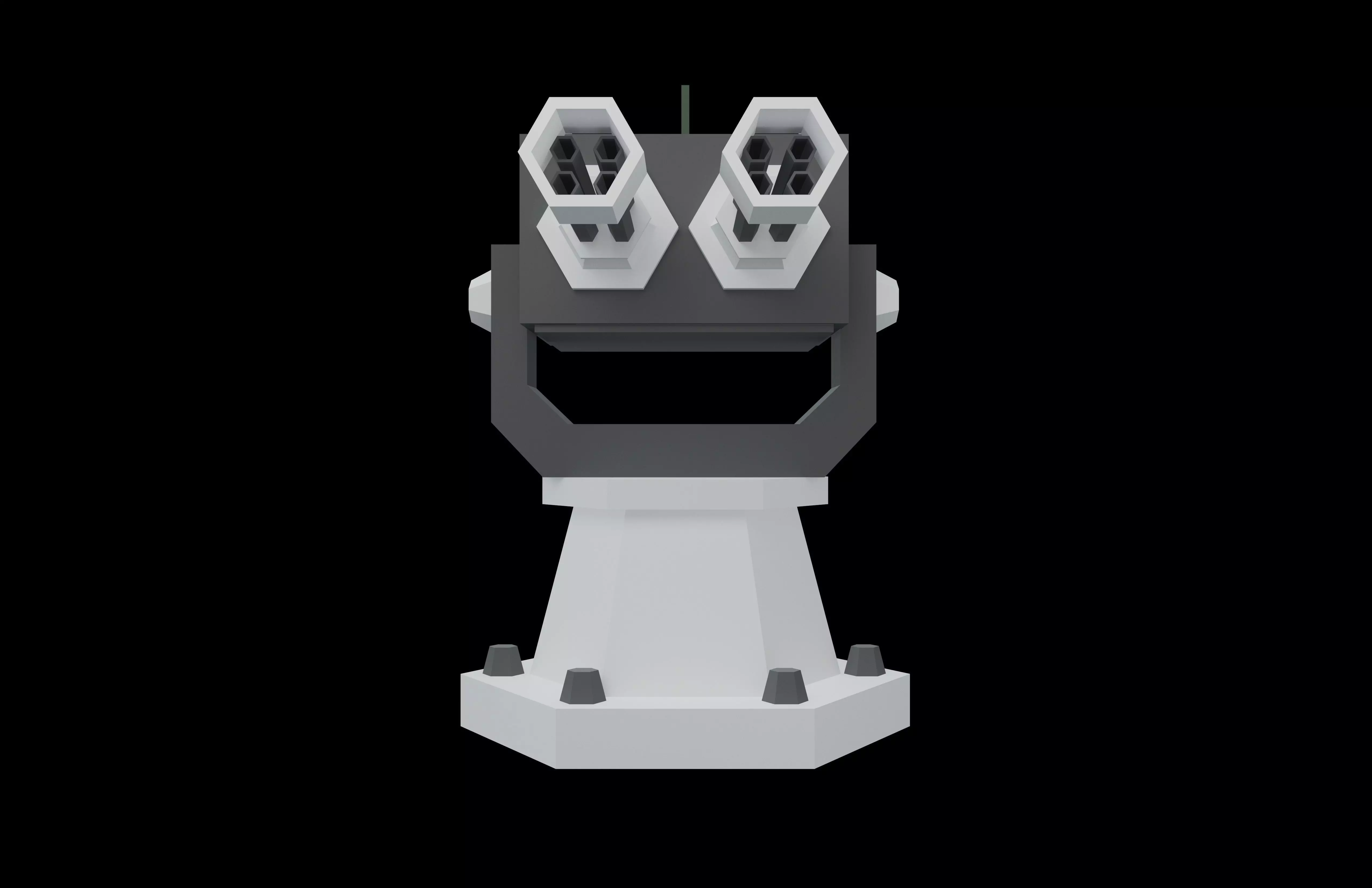 Tower Defence Mechanical v2 002 Low-poly 3D model_1