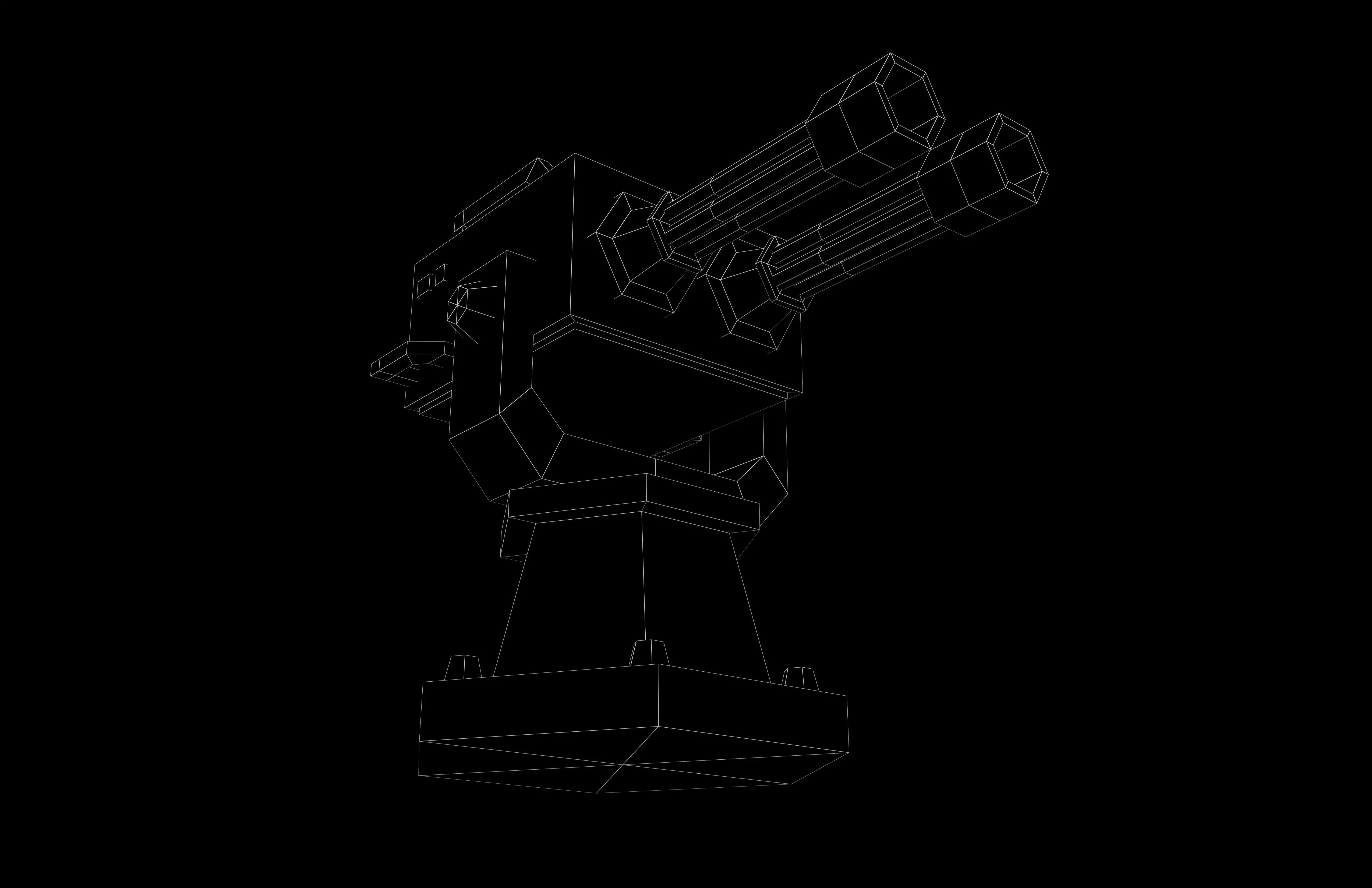 Tower Defence Mechanical v2 002 Low-poly 3D model_7