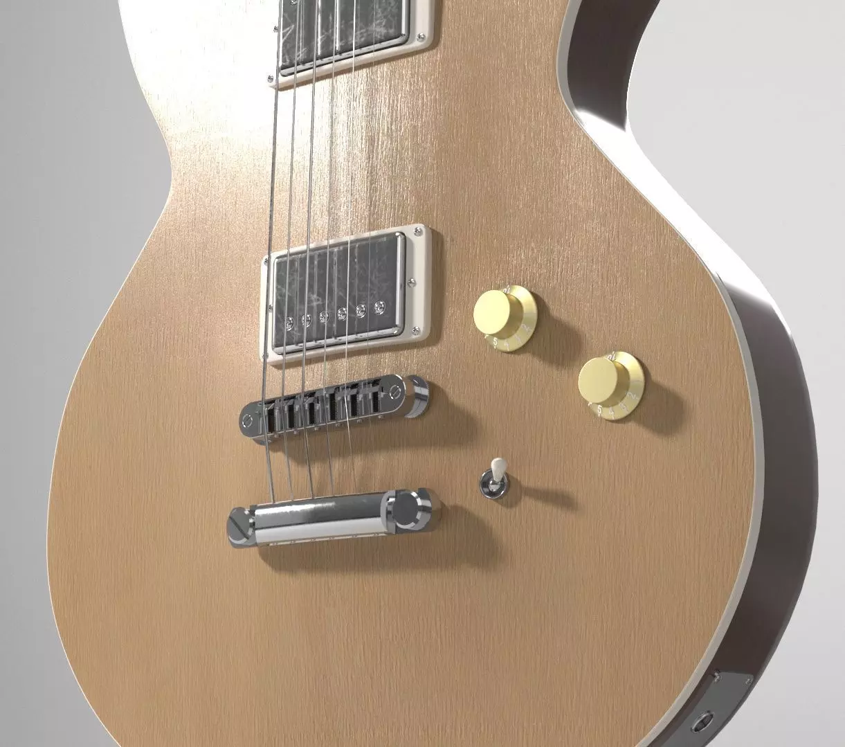 Guitar Gybson Double 3D model_8