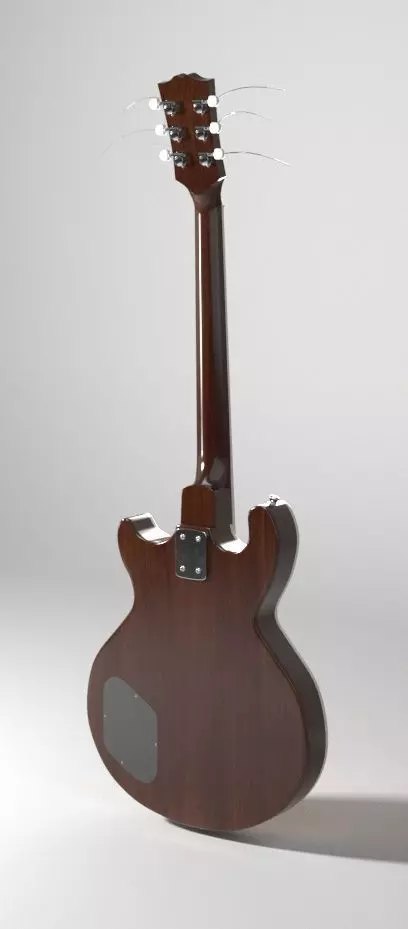 Guitar Gybson Double 3D model_3