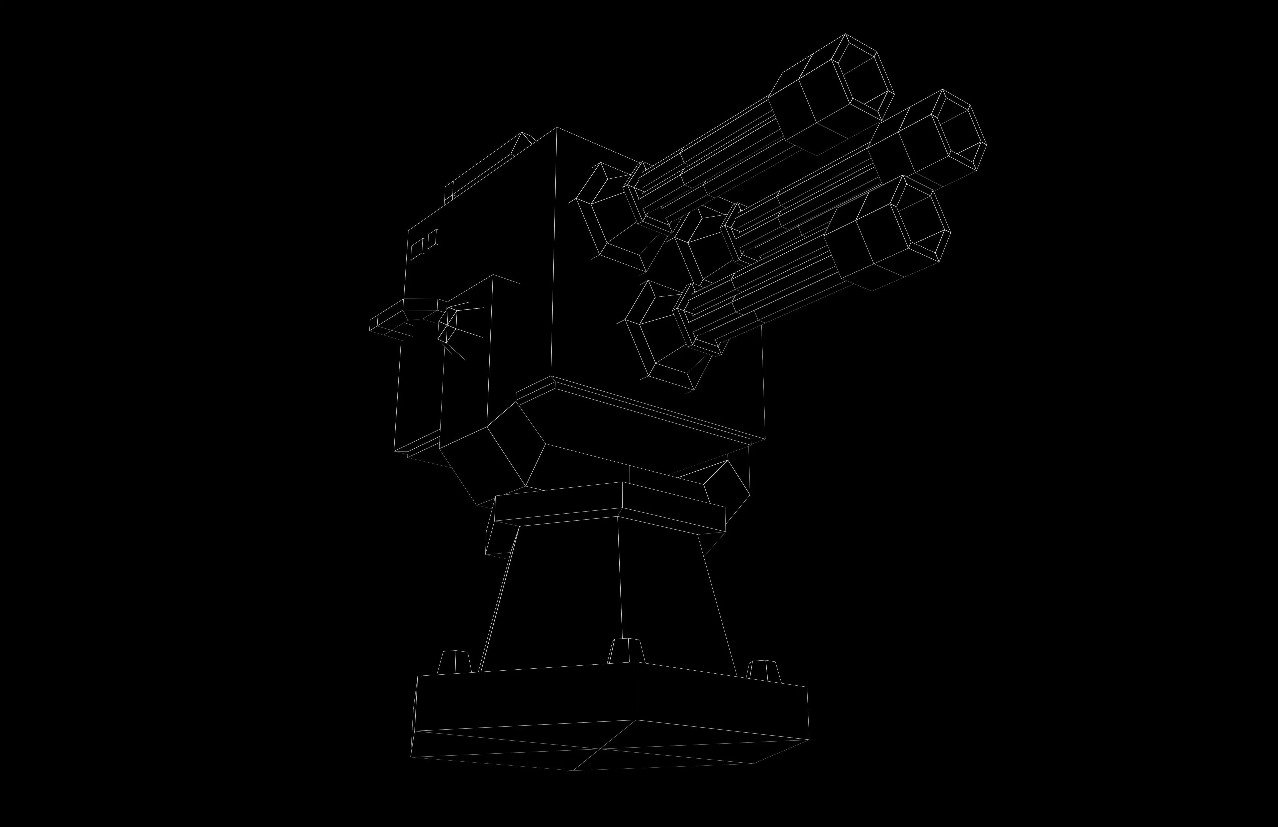 Tower Defence Mechanical v3 003 Low-poly 3D model_7