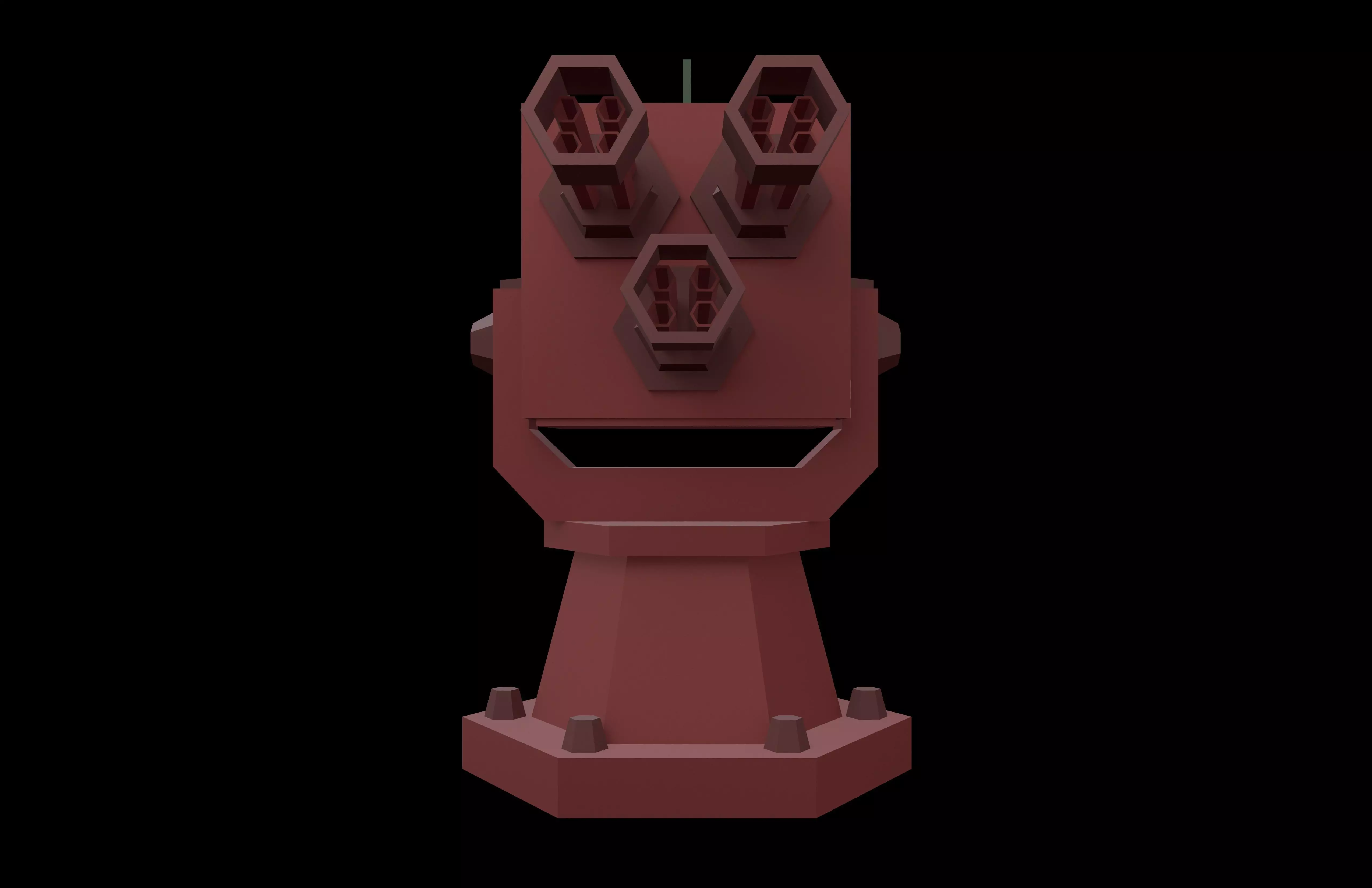 Tower Defence Mechanical v3 003 Low-poly 3D model_1