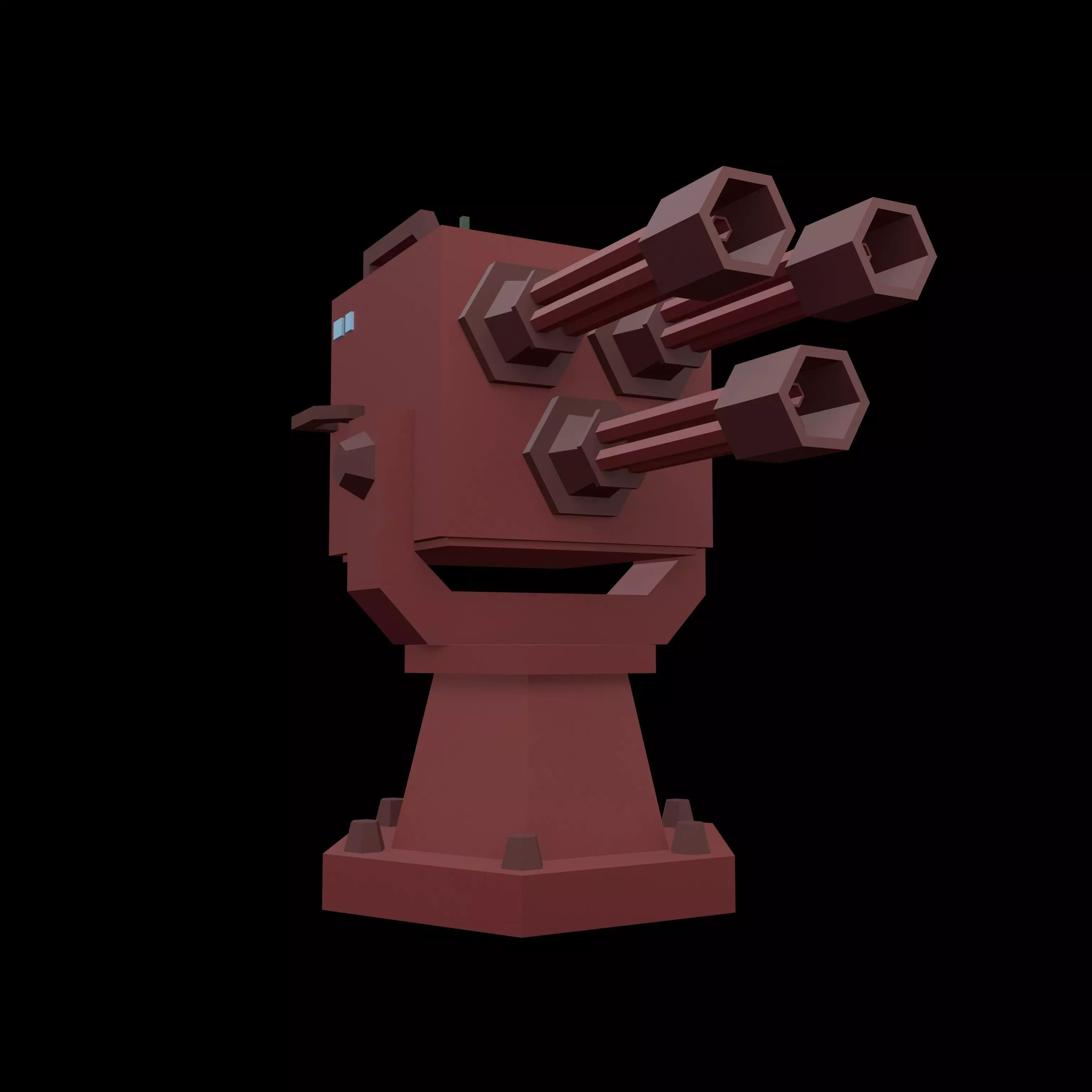 Tower Defence Mechanical v3 003 Low-poly 3D model_0