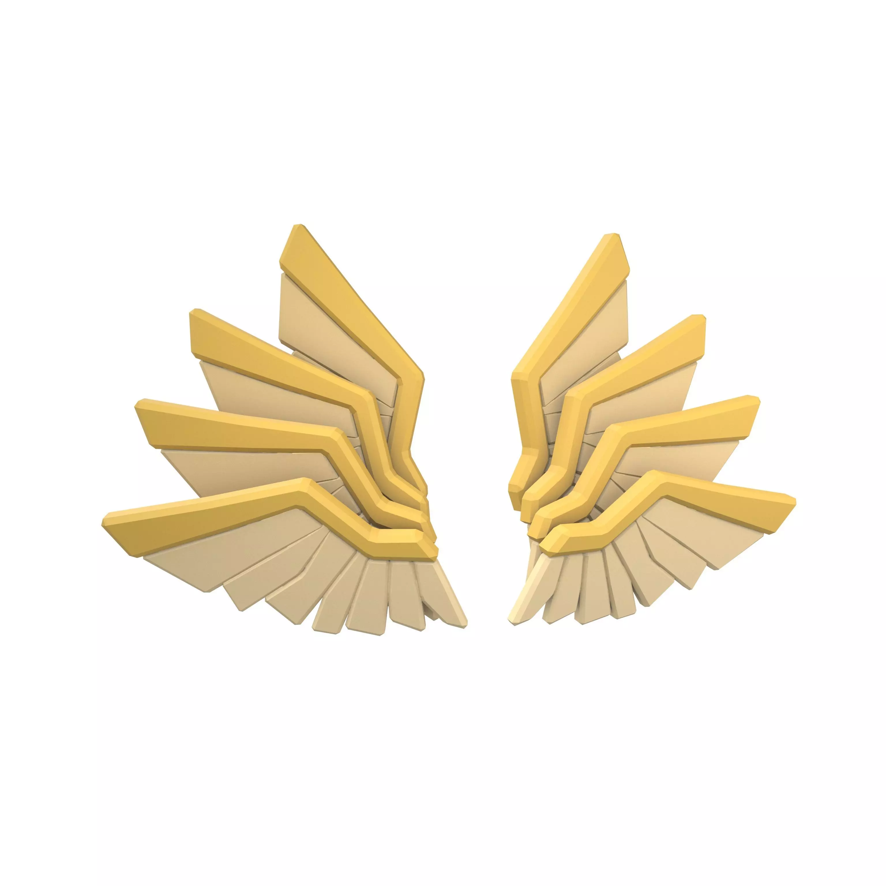 Low Poly Wings v11 004 Low-poly 3D model_0