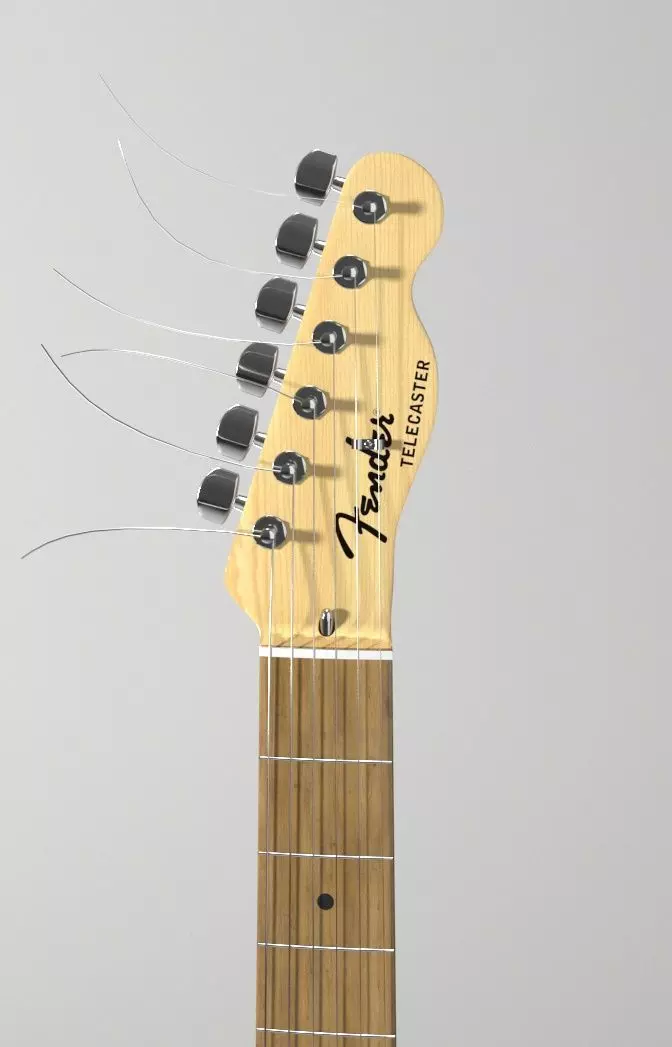 Guitar Fender Telecaster 3D model_7