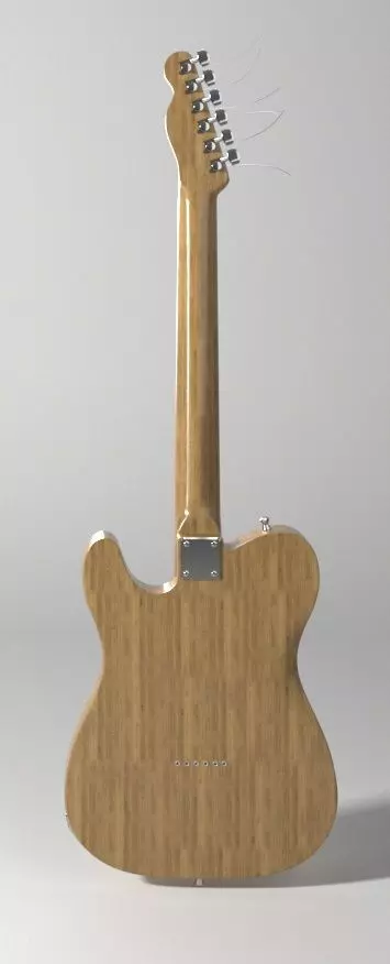Guitar Fender Telecaster 3D model_4