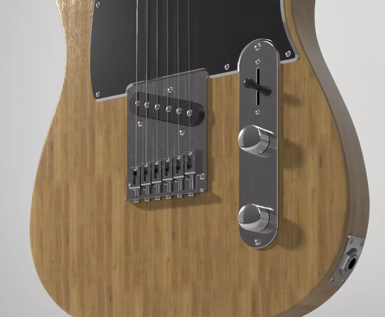 Guitar Fender Telecaster 3D model_8