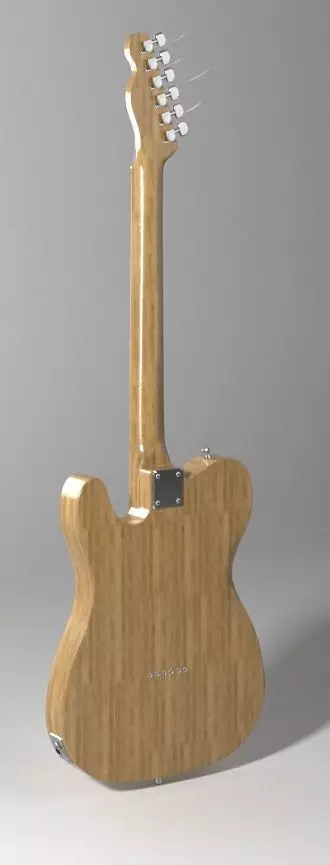 Guitar Fender Telecaster 3D model_5