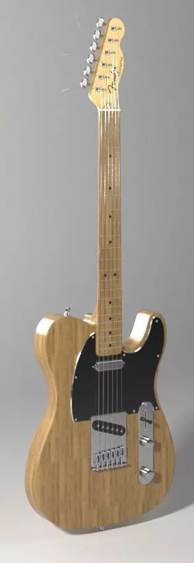 Guitar Fender Telecaster 3D model_2