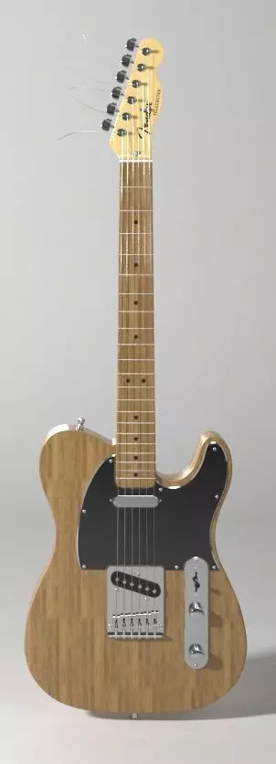 Guitar Fender Telecaster 3D model_1