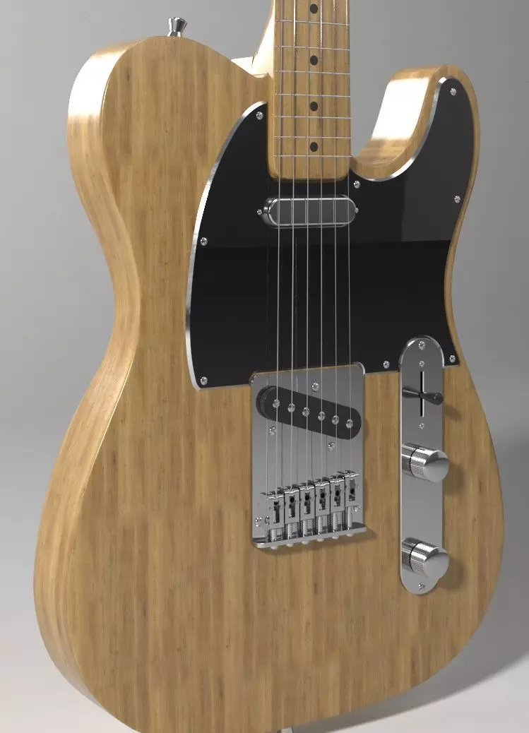 Guitar Fender Telecaster 3D model_6