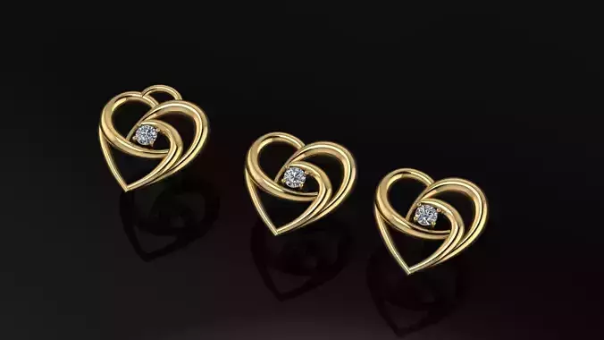 Half set of heart design