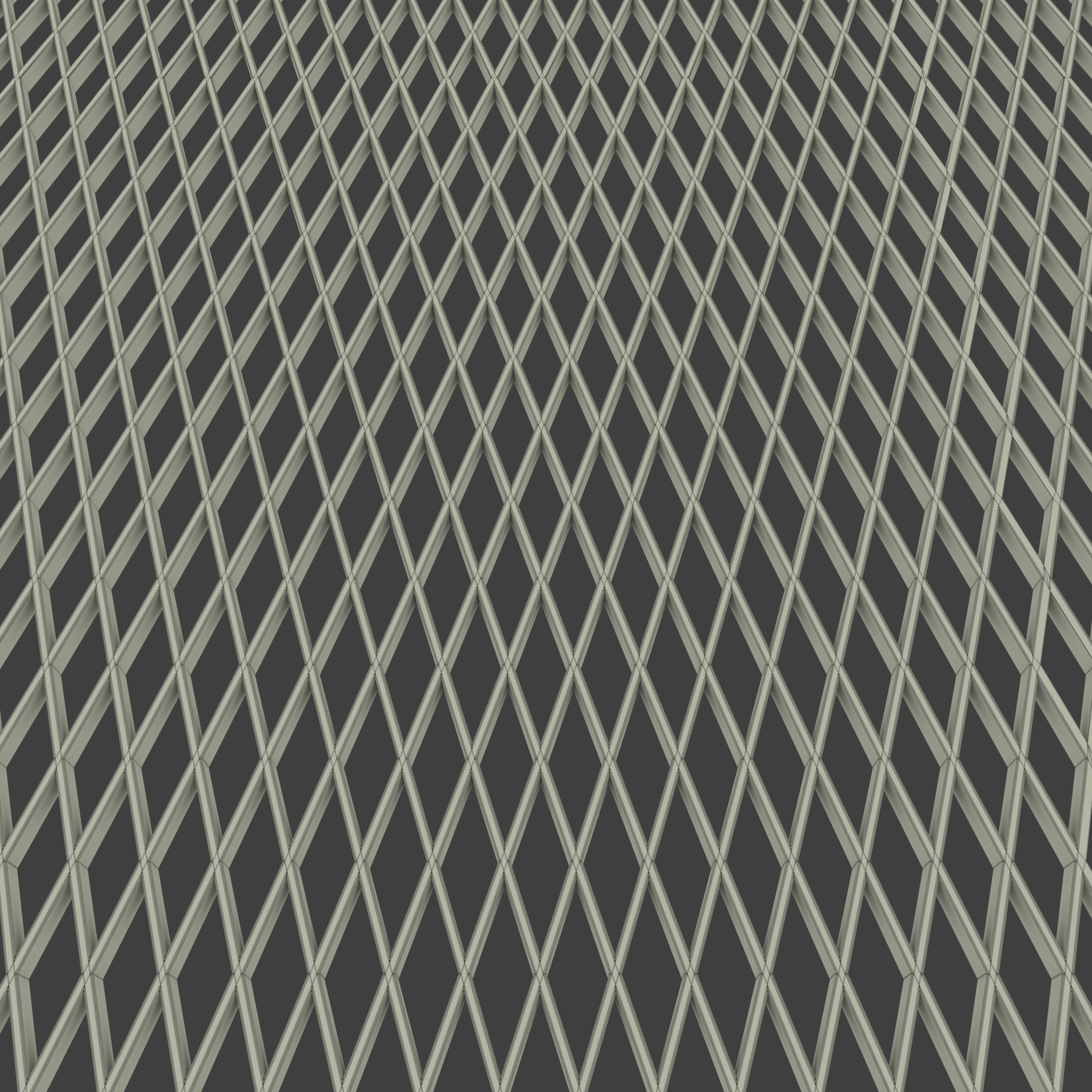 Open Lattice Plate 3D Model Low-poly 3D model_17