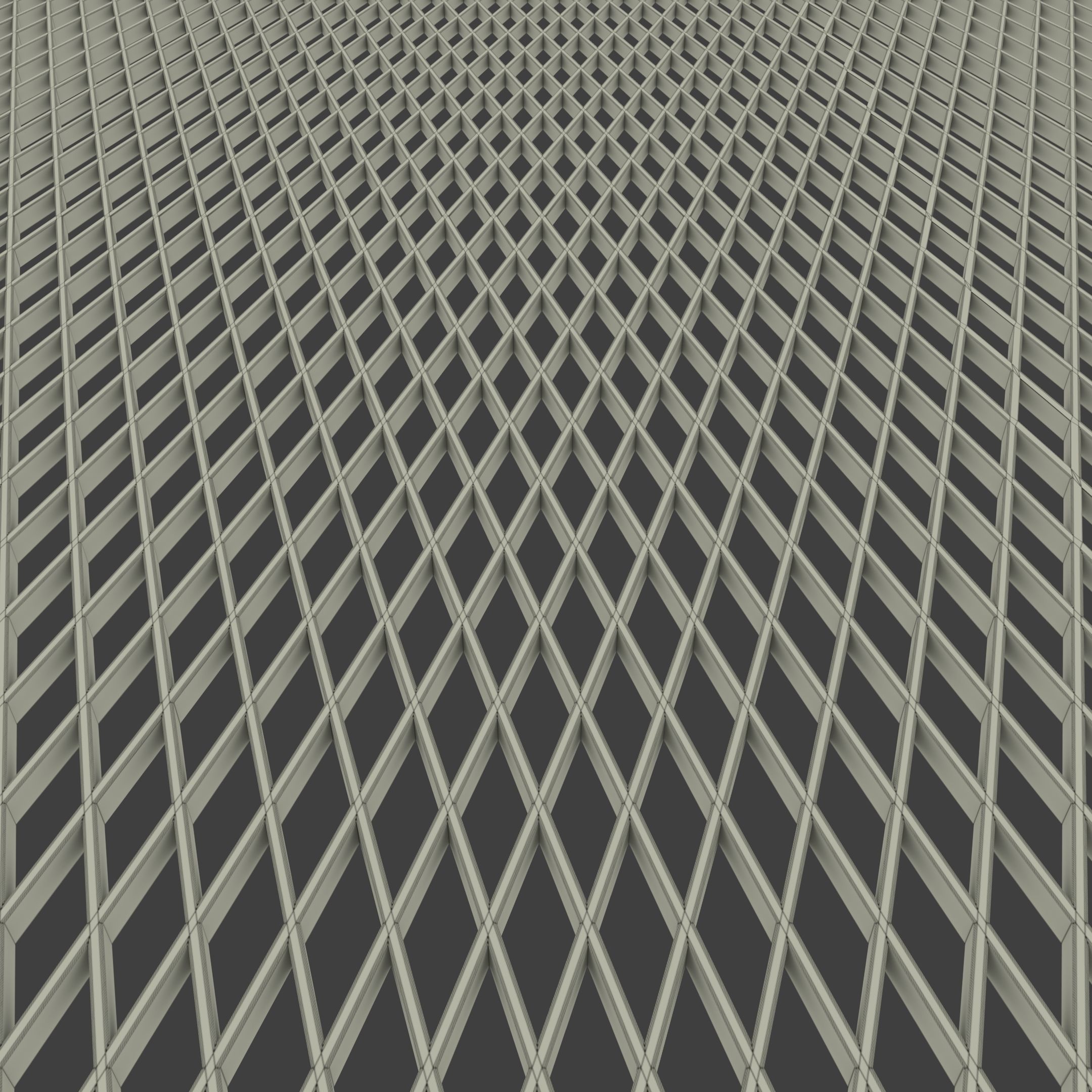 Open Lattice Plate 3D Model Low-poly 3D model_22