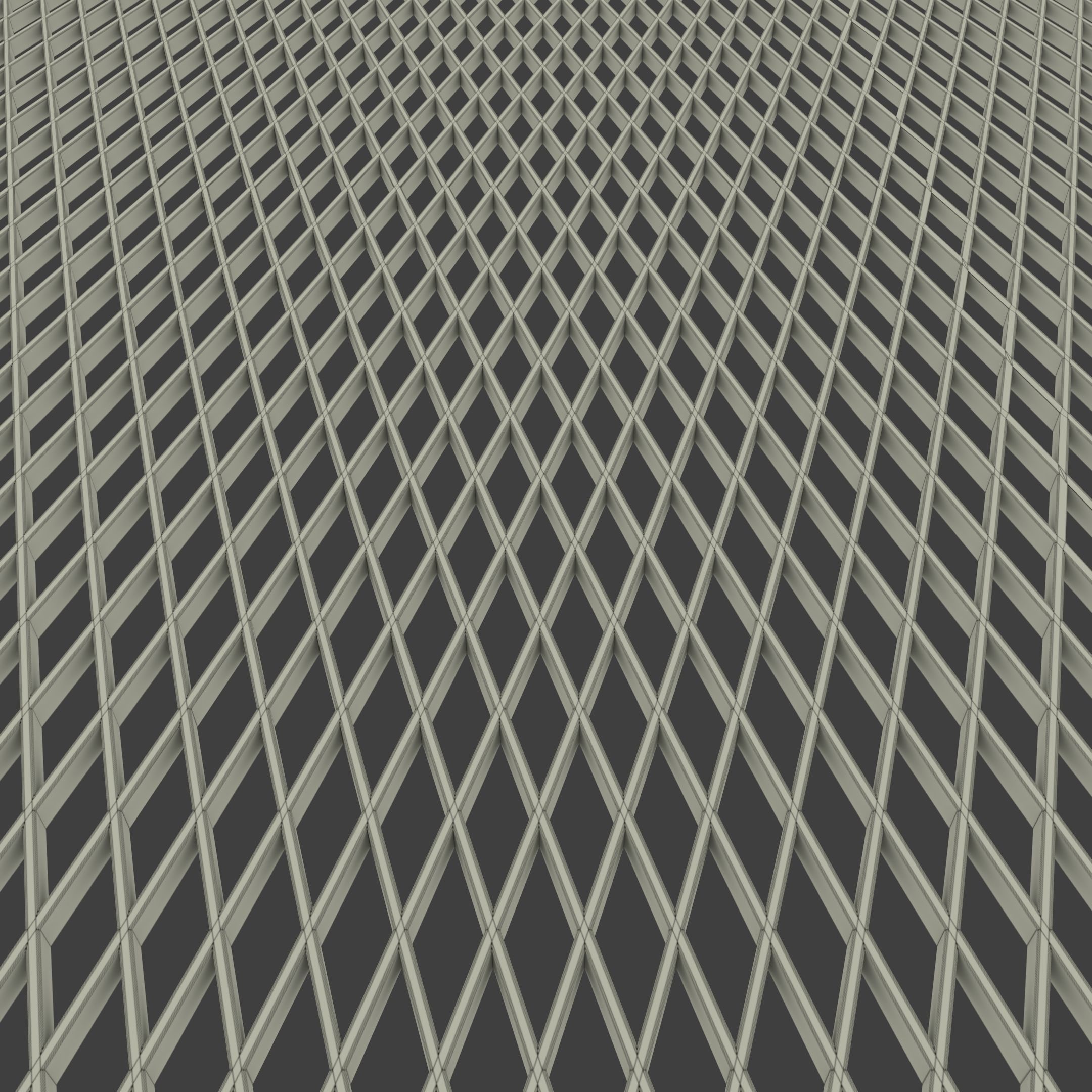 Open Lattice Plate 3D Model Low-poly 3D model_9