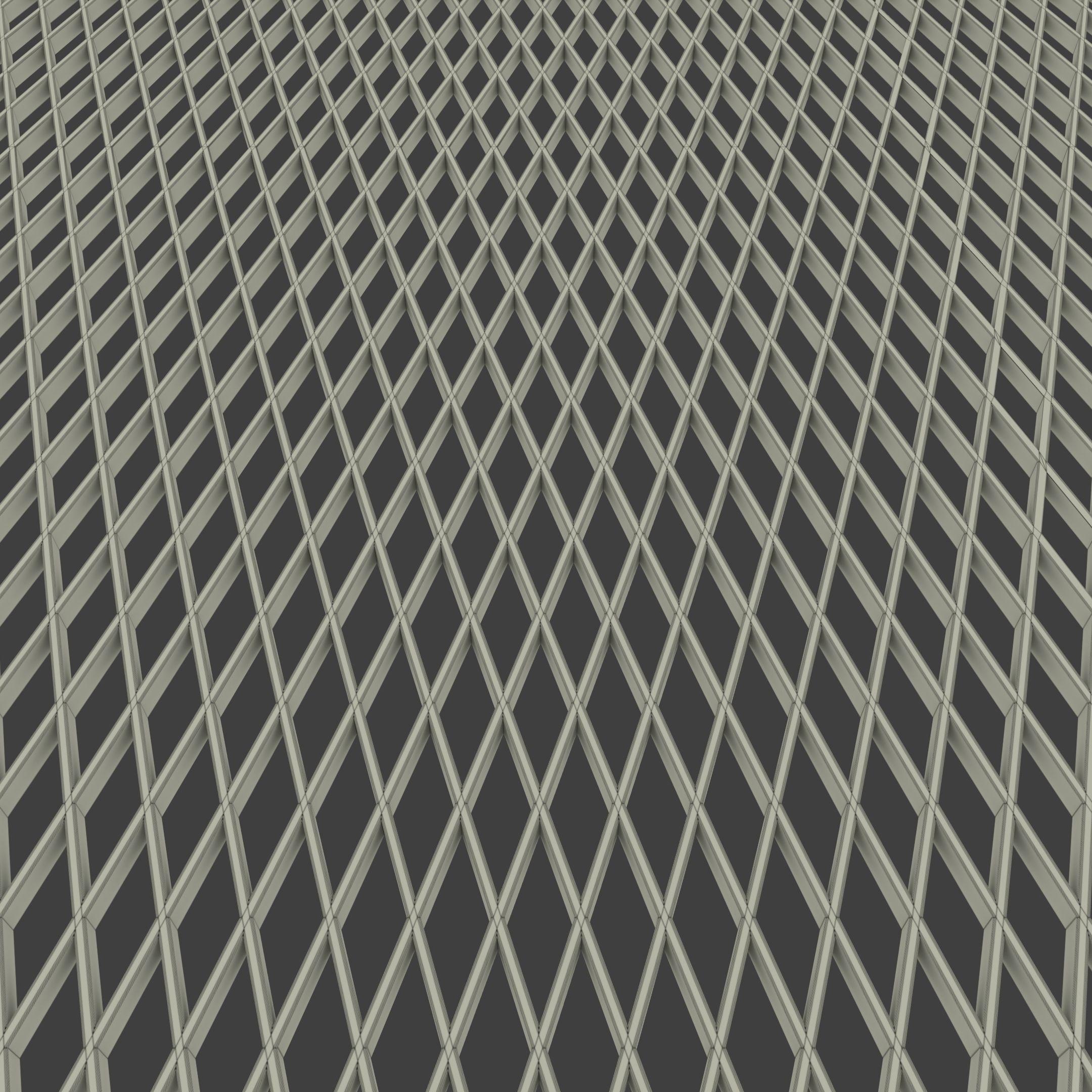 Open Lattice Plate 3D Model Low-poly 3D model_21