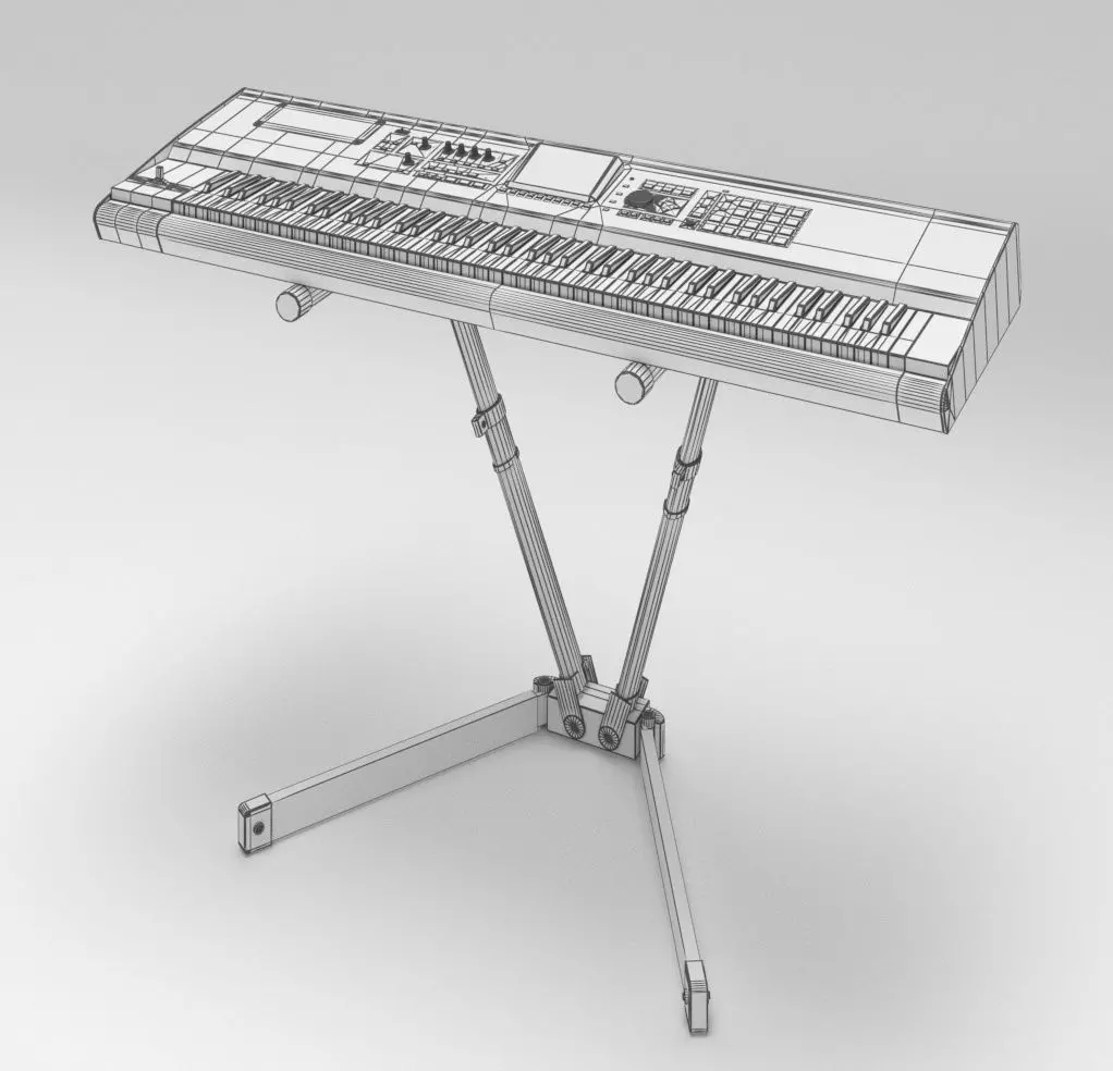 Keyboard Rolland 3D model_8