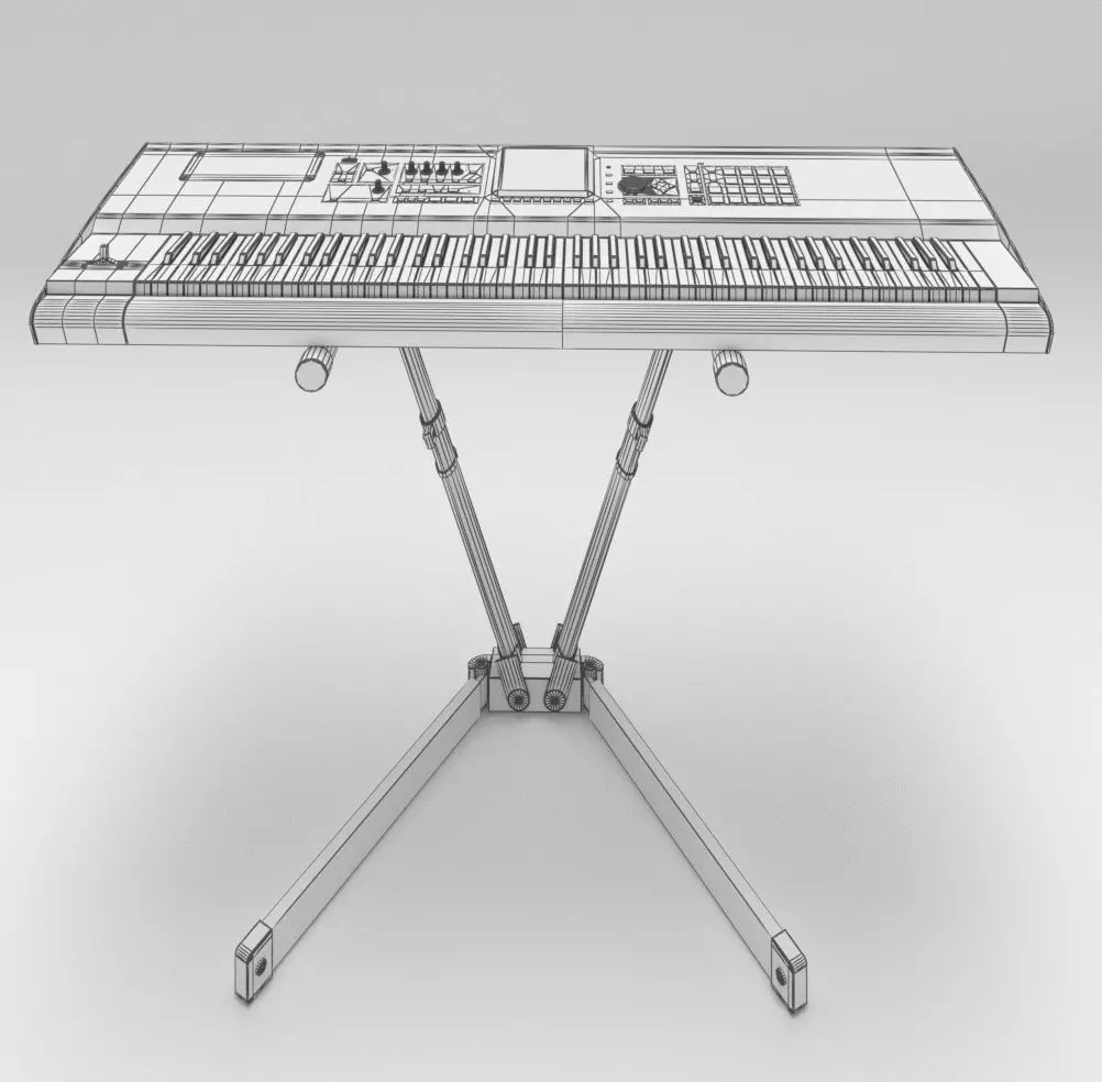 Keyboard Rolland 3D model_9