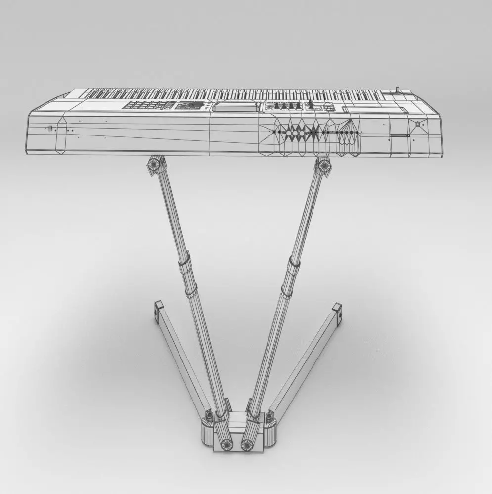 Keyboard Rolland 3D model_10