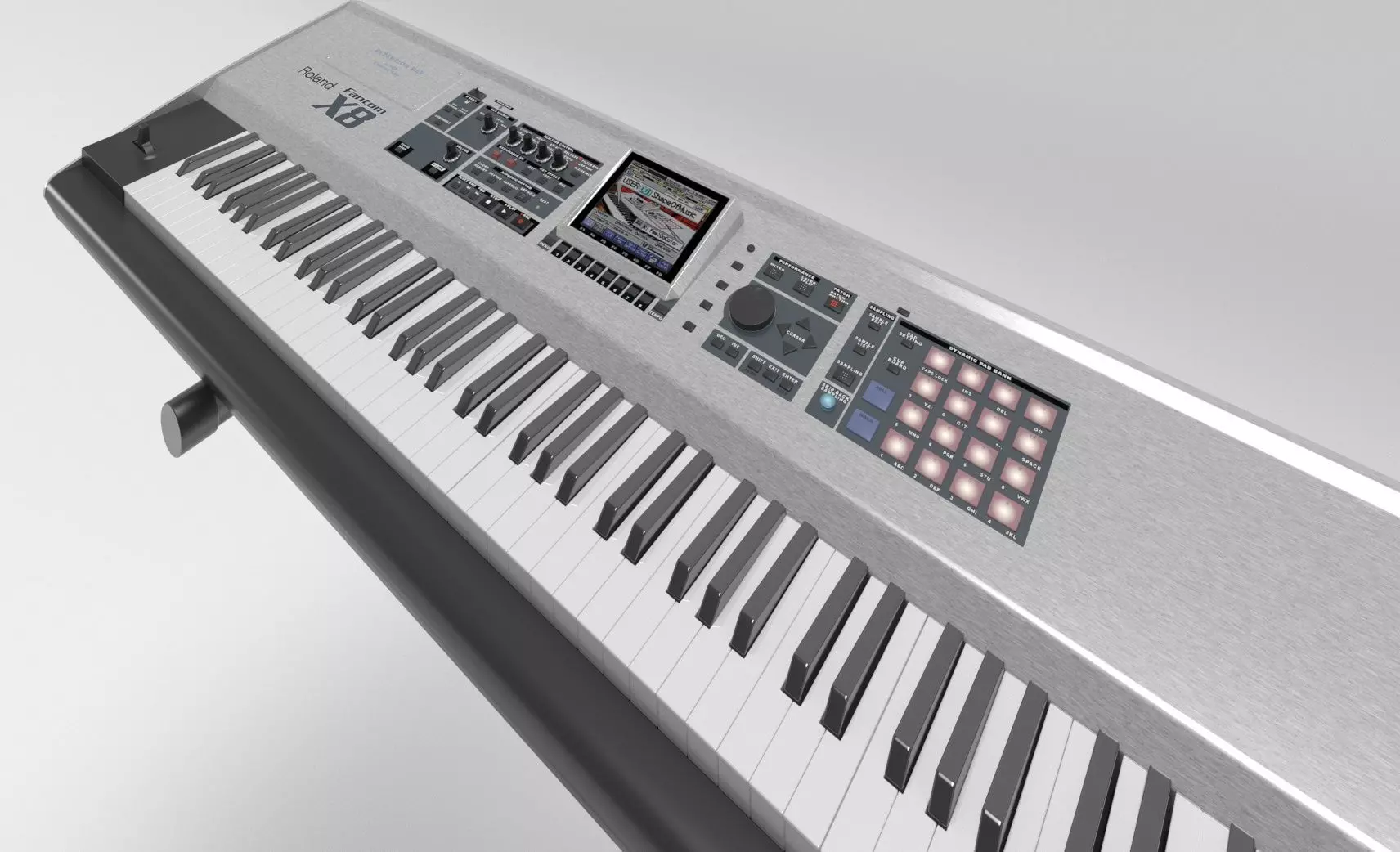 Keyboard Rolland 3D model_3
