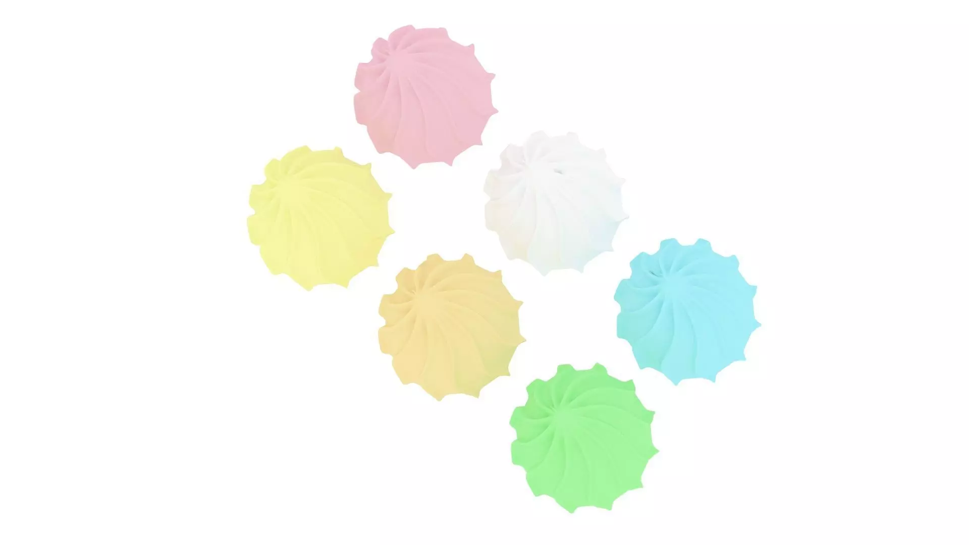 Meringues Set 3D model_16